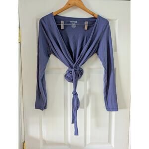 Wool& Wrap Top Lavender Small EUC